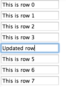 Making a +List+ row interactive