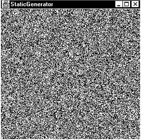 A frame of random static