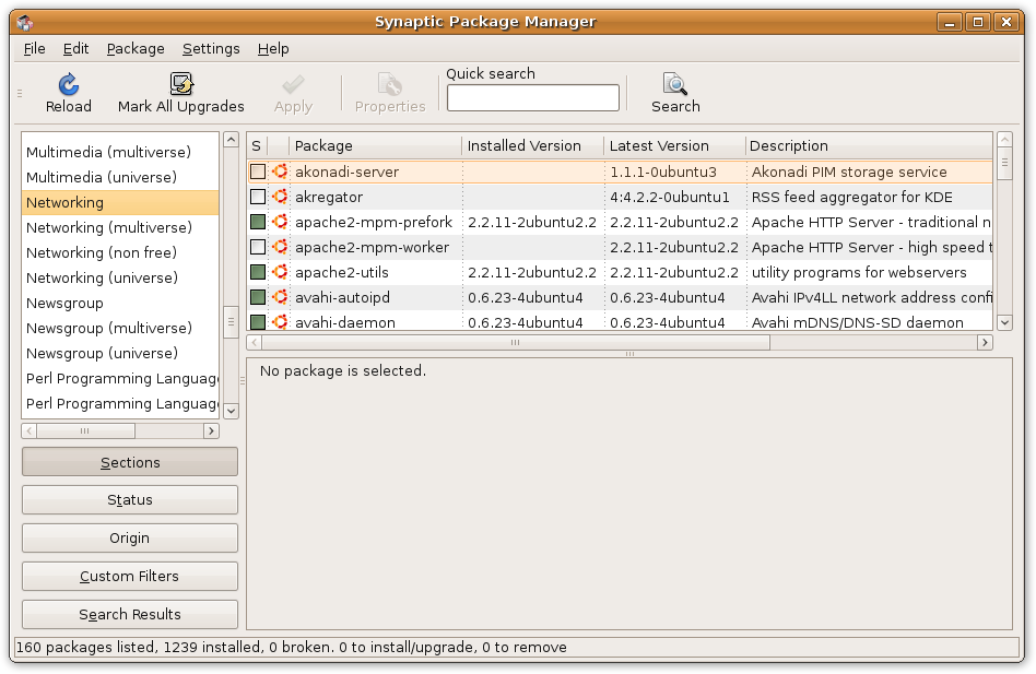 The Synaptic Package Manager