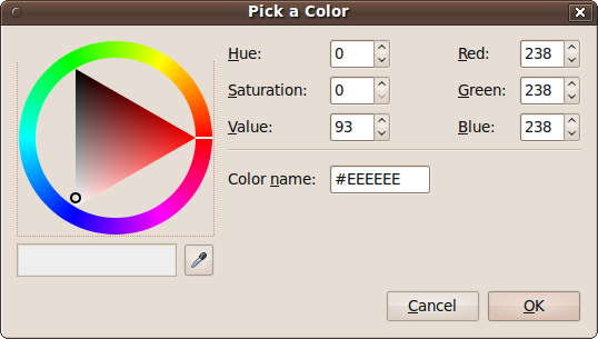 The color picker