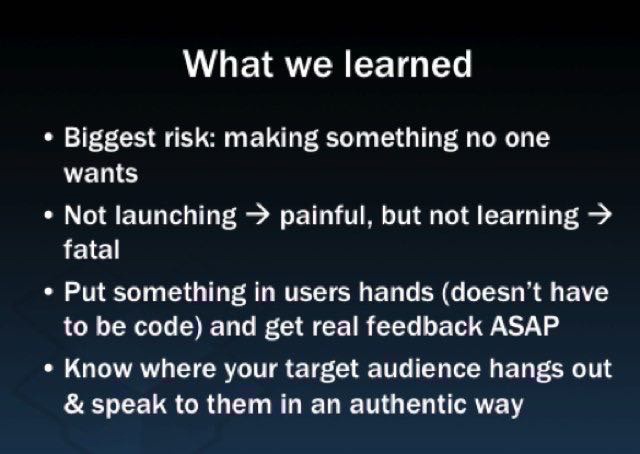 A slide from a presentation by Drew Houston.