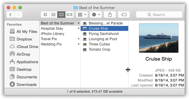 When you move your cursor close to one of the vertical dividing lines between columns, the cursor becomes a double-headed arrow. That’s a sign that you can now drag that line to adjust the column width.