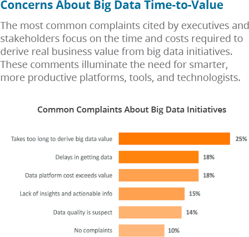 Concerns about big data time to value