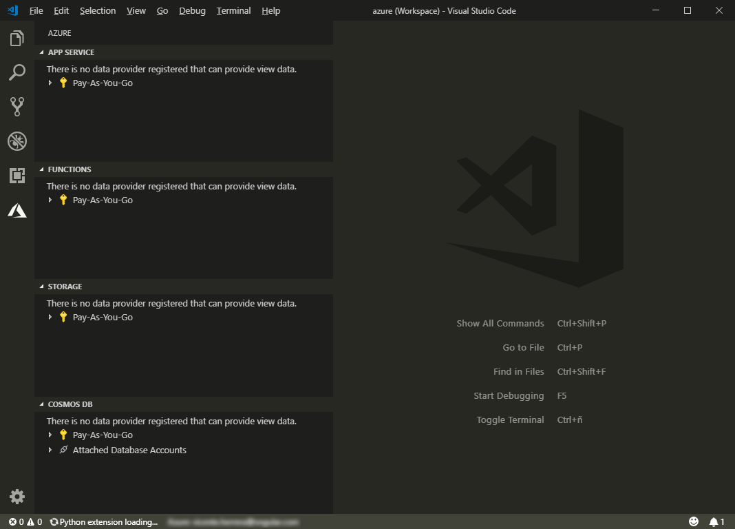 Getting started with Visual Studio Code.