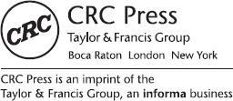 Logo: Published by CRC Press, Taylor and Francis Group, Boca Raton, London, New York; CRC Press is an imprint of Taylor and Francis Group, an informa business