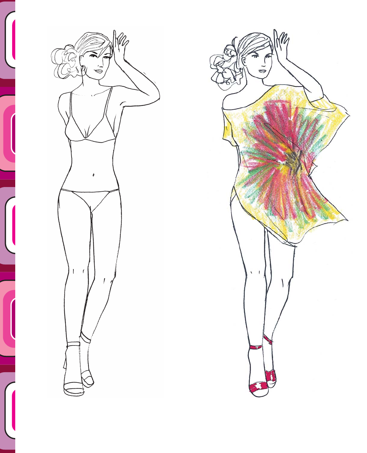 Drawing Lesson: Fashion Model Sketches