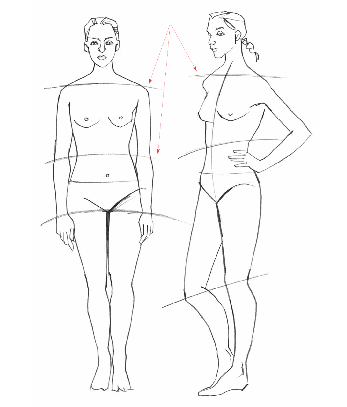 Fashion Croquis | Fashion figure drawing, Figure drawing, Drawing body poses