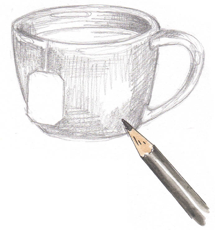 Real life object drawing - Drawings - Drawings & Illustration, Still Life,  Tableware, Cups & Goblets - ArtPal