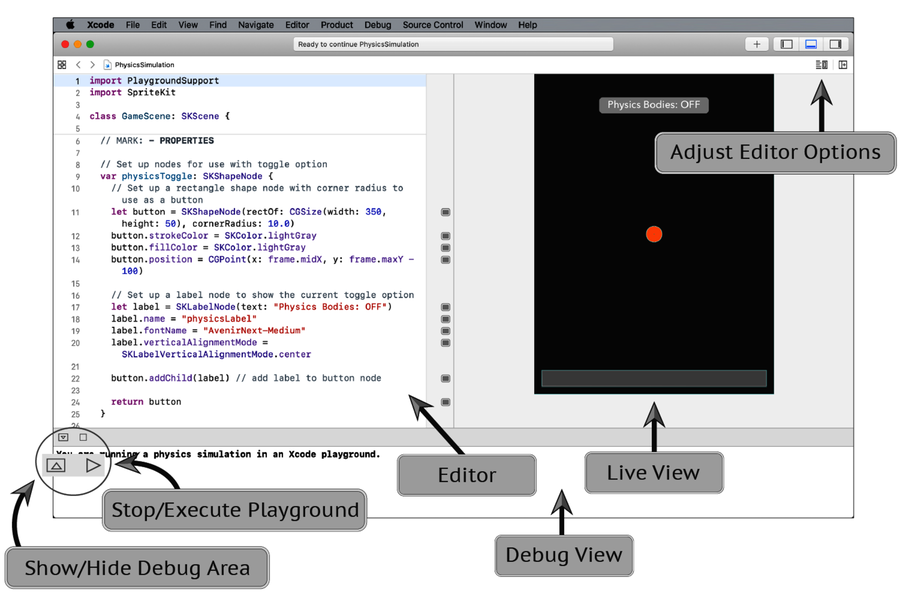 images/WorkingWithPhysicsAndCollisionDetection/playground-callouts.png