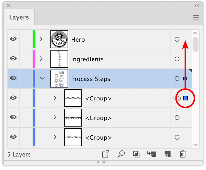 Layer Order Adobe Illustrator Book 