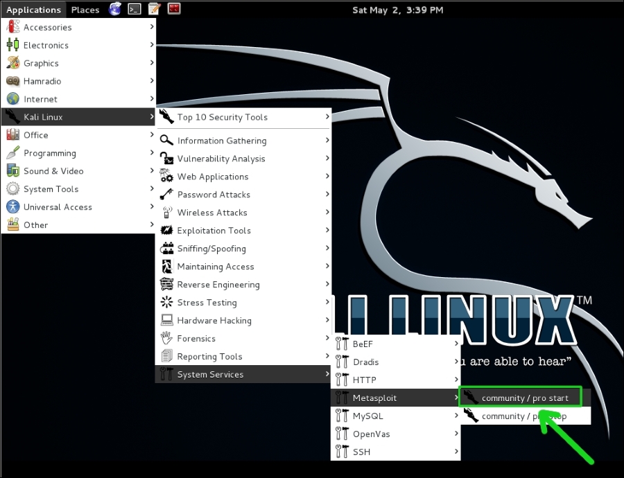Starting Metasploit