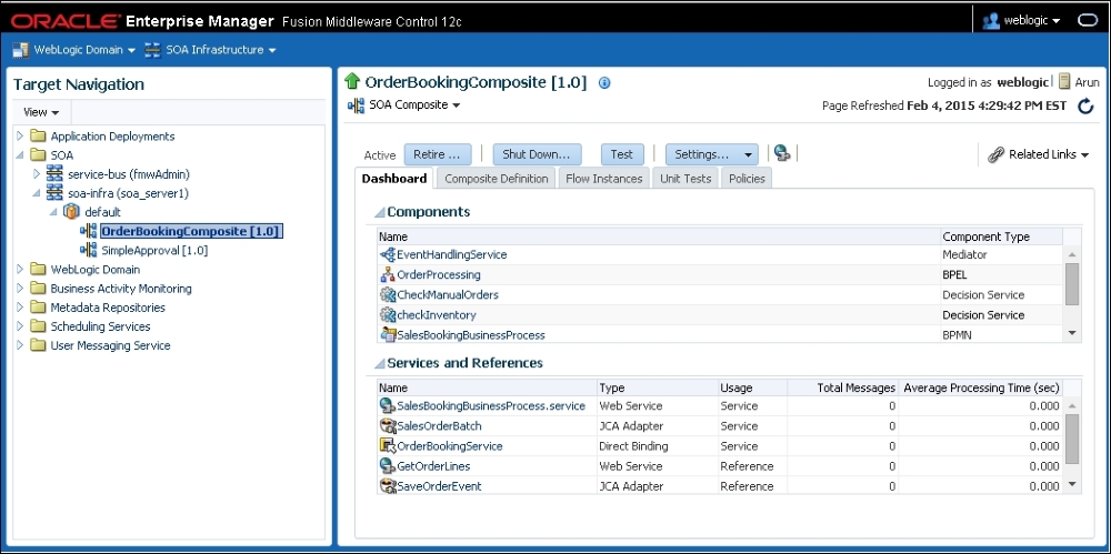 Configuring and administering SOA composites