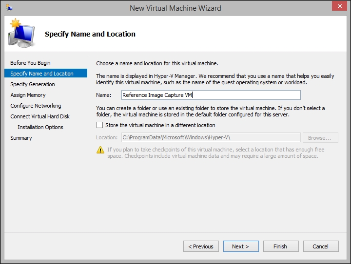 Virtual machine creation