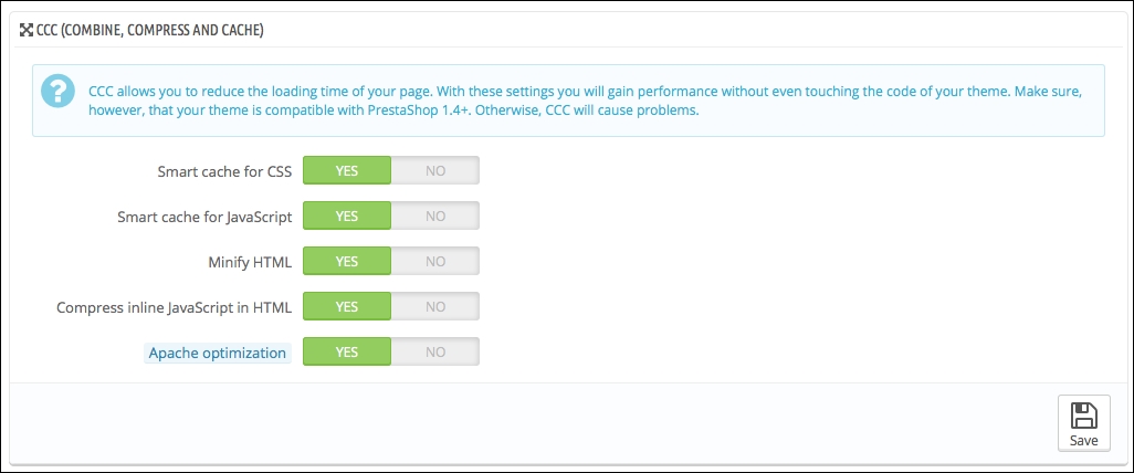 Using Combine, Compress, and Cache