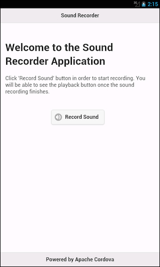 Sound Recorder functionality