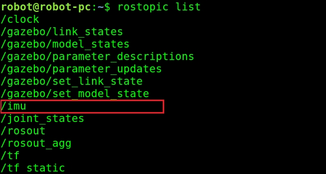 Simulating IMU on Gazebo