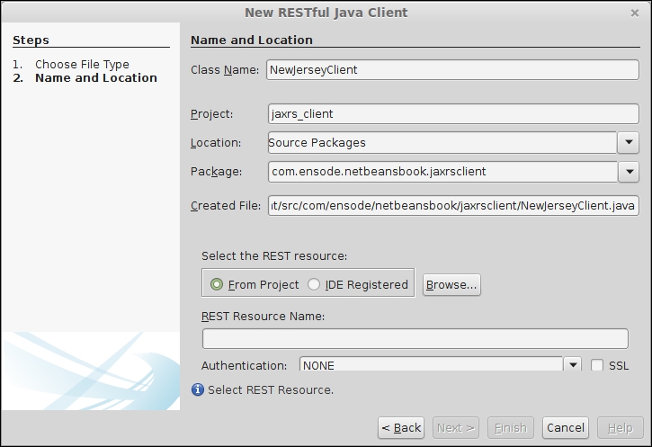 Generating RESTful Java client code