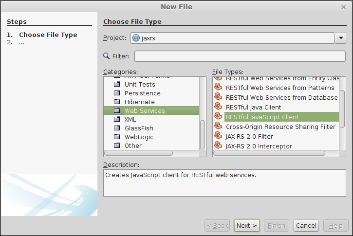 Generating RESTful JavaScript clients for our RESTful web services