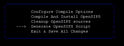 Generating OpenSIPS scripts