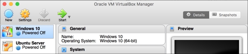 Creating a virtual machine