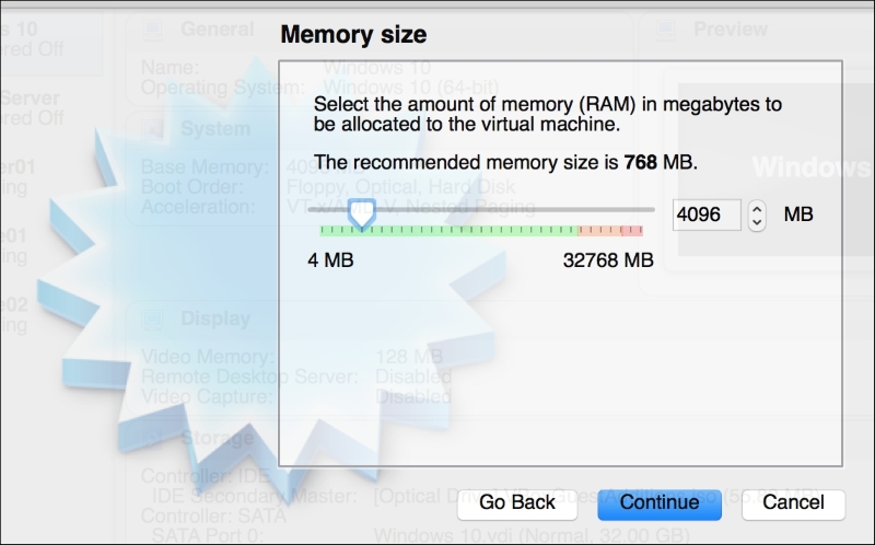 Creating a virtual machine