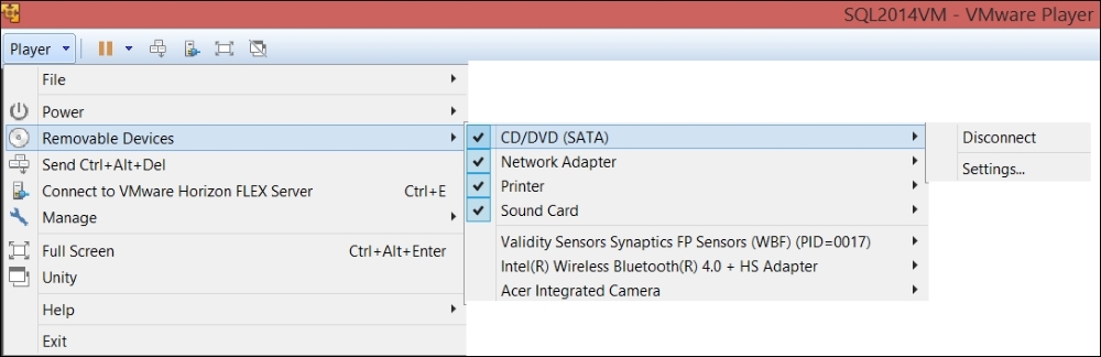 Installing SQL Server 2014 on a VM