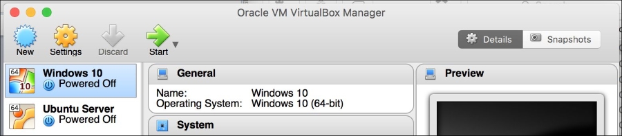 Creating a virtual machine