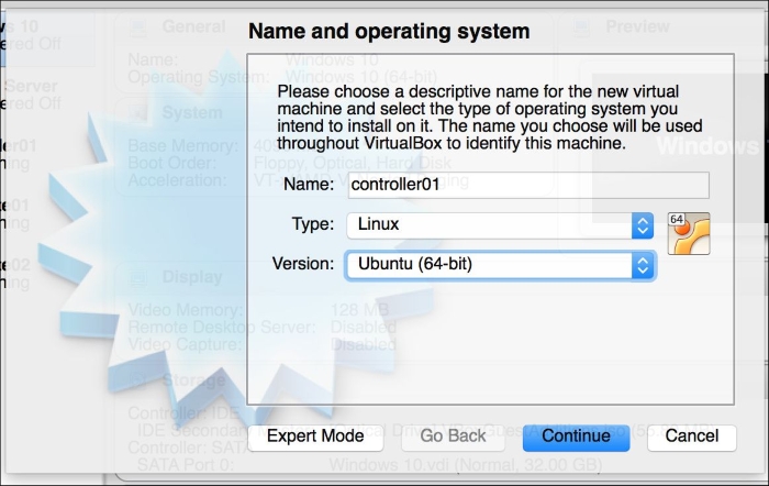 Creating a virtual machine