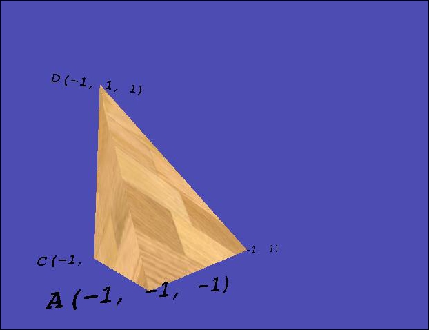 Starting with 3D coordinates and vertices