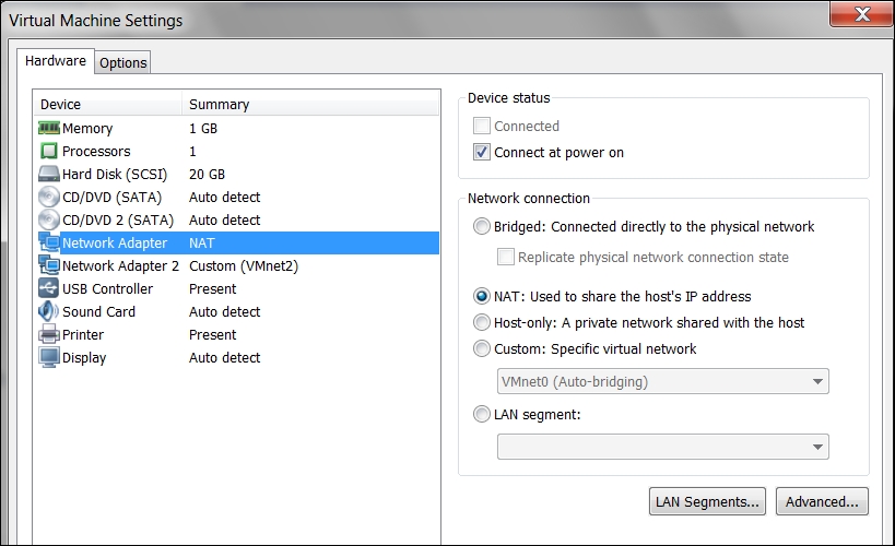 Selecting network connections