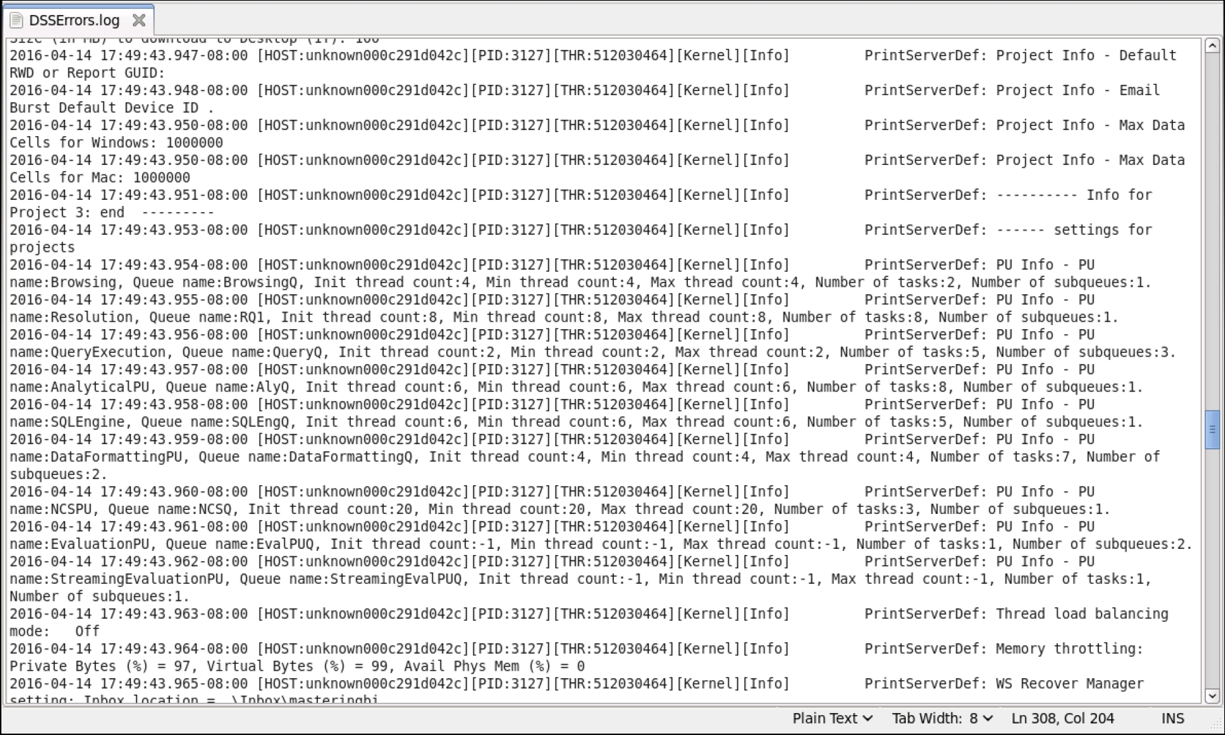 Discovering MicroStrategy logs