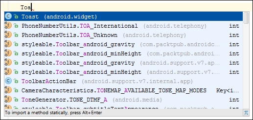 Creating a Toast using a custom layout