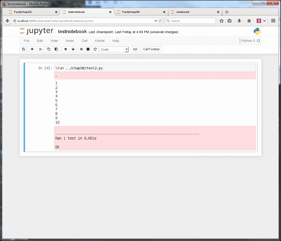 Interacting with Python scripts