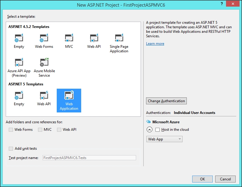 Project structure in ASP.NET 5 application