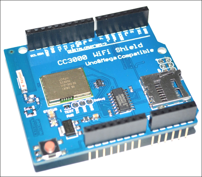 The CC3000 Arduino shield