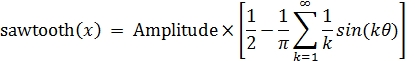 MPI Fourier series sawtooth signal