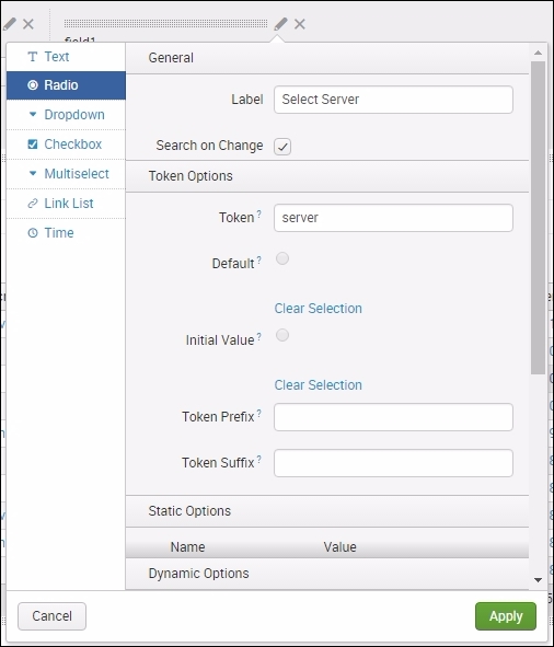 Creating a radio input