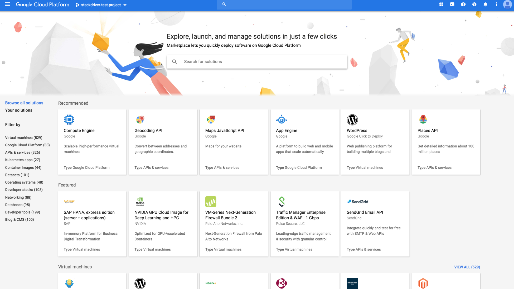 Google Play Game Services – Marketplace – Google Cloud console