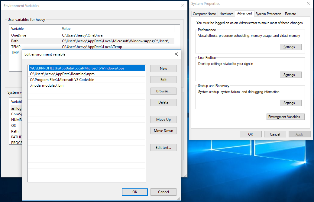 Configuring The PATH Variable On Windows Node js Web Development Fourth Edition Book 