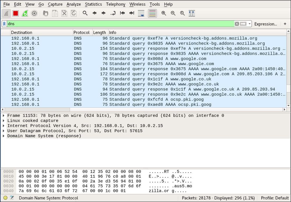 Time for action – session hijacking over wireless