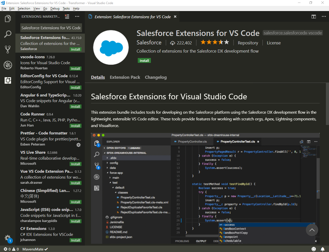 Installing Salesforce DX plugins to Visual Studio Code - DevOps for  Salesforce [Book]