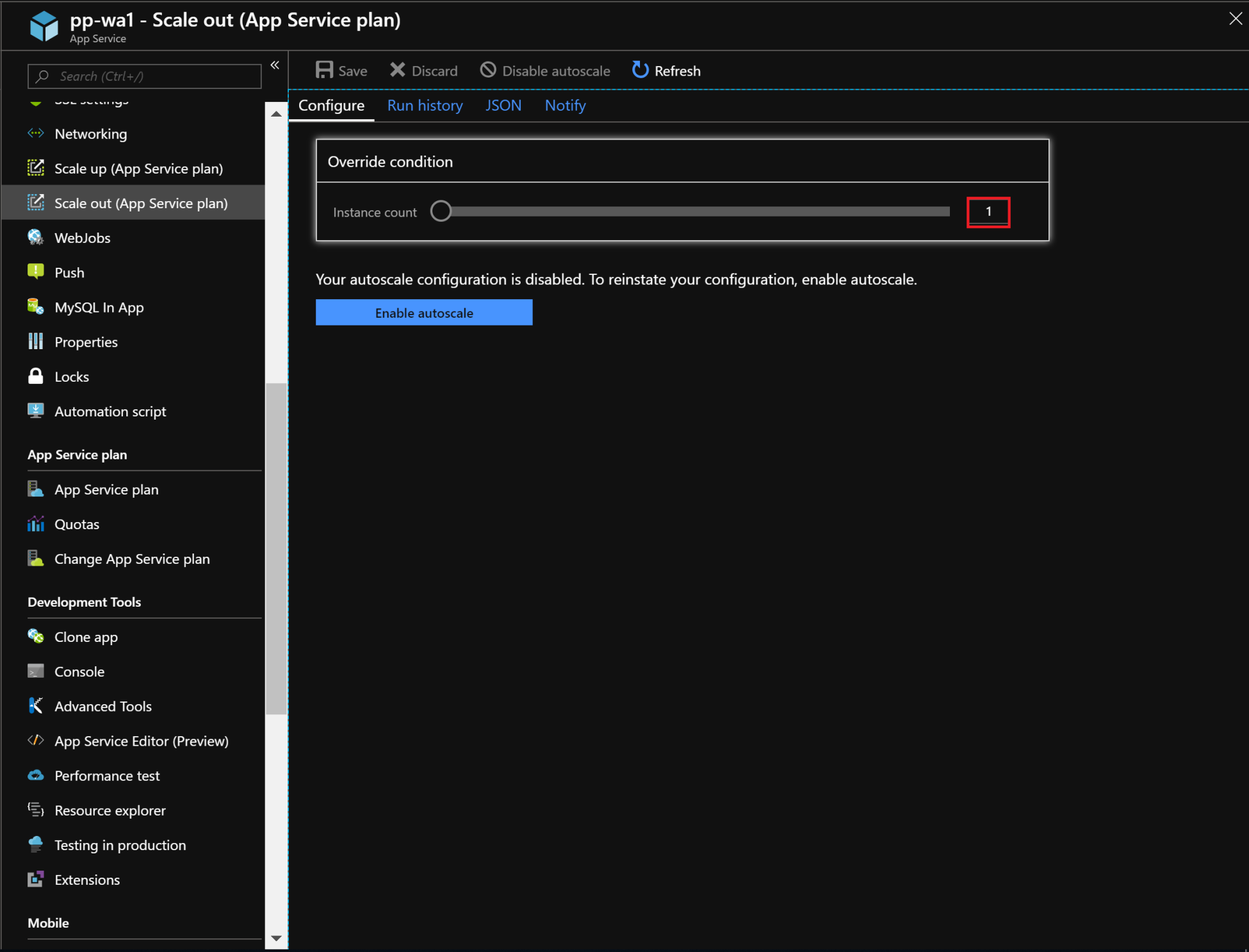 Scaling out the App Service plan manually Implementing Azure Putting