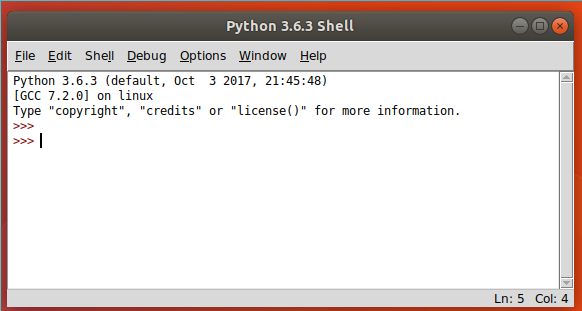 Python, IDLE