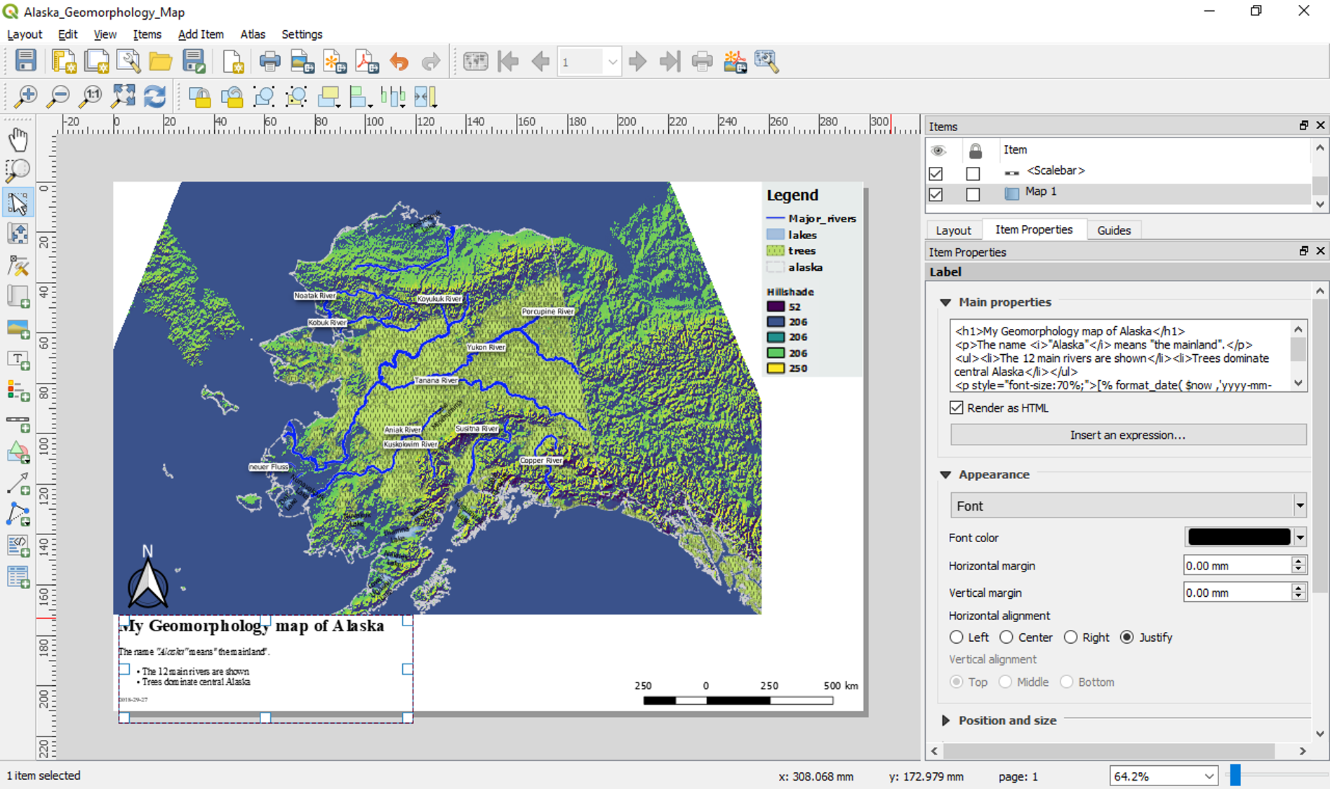 Add A Title Or Any Text Learn Qgis Fourth Edition Book