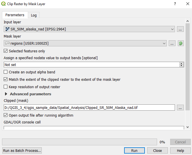 Clipping Rasters Learn Qgis Fourth Edition Book