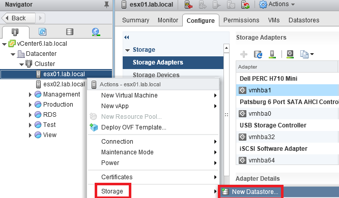 Mounting An Nfs Share For Use With Vsphere Data Center Virtualization