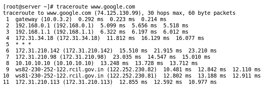 using-traceroute-command-centos-quick-start-guide-book