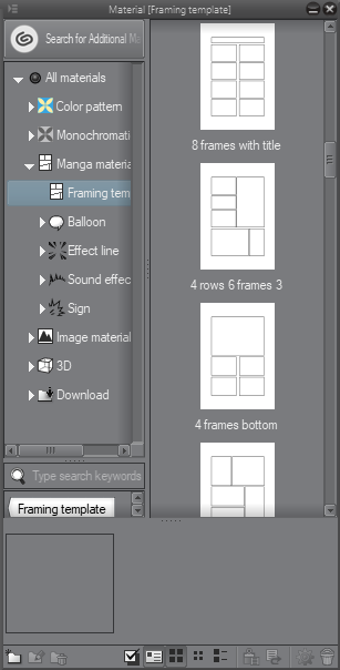 Using Framing template materials - Learn Clip Studio Paint - Second Edition  [Book]