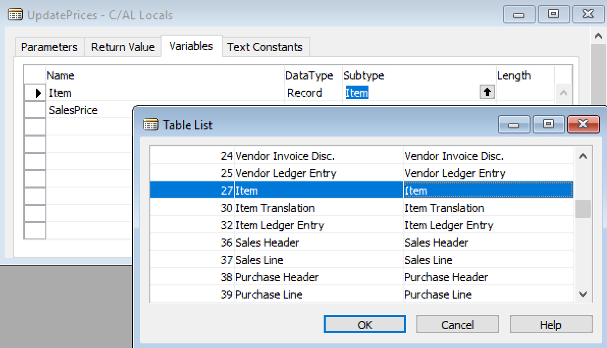 Iterating over a recordset - Microsoft Dynamics NAV Development Quick ...