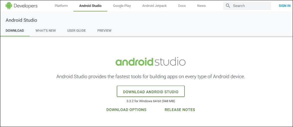 Setting up Android Studio